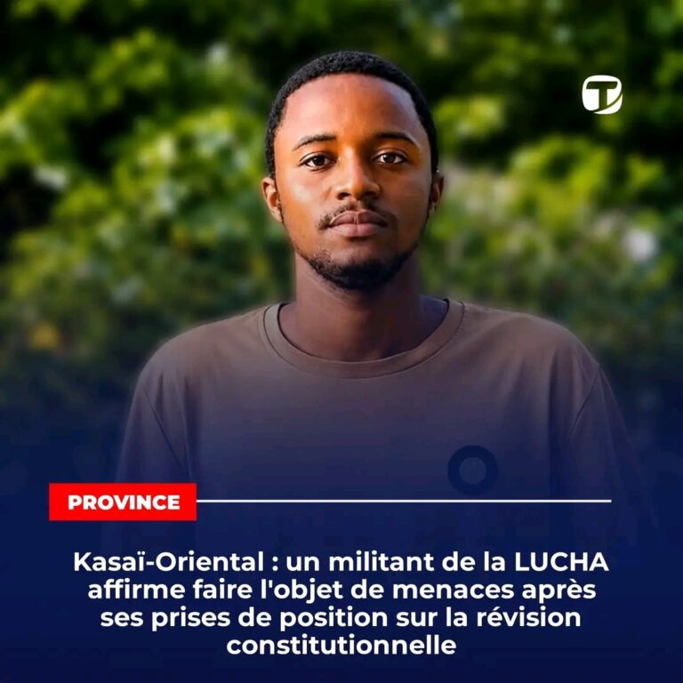 DÉNONCIATION DES MENACES ET ACTES D&rsquo;INTIMIDATION CONTRE LE DÉFENSEUR DES DROITS HUMAINS NKONGOLO MUKENDI